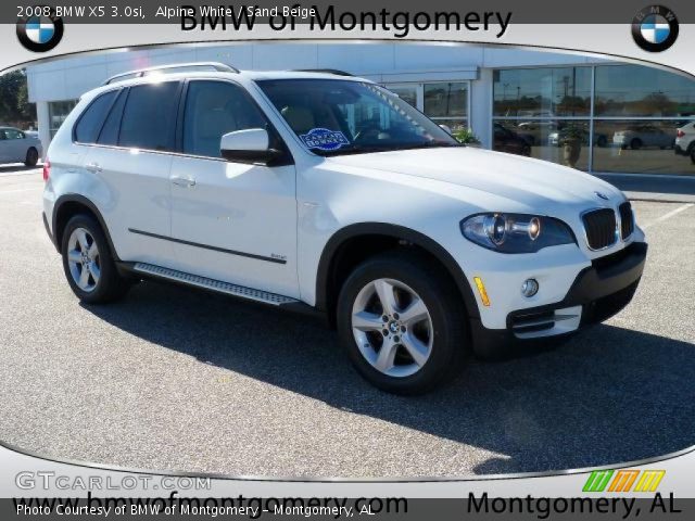 2008 BMW X5 3.0si in Alpine White