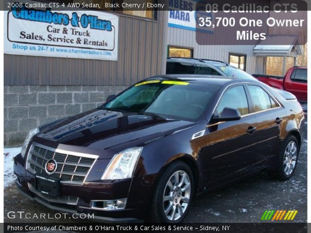 2008 Cadillac CTS 4 AWD Sedan in Black Cherry