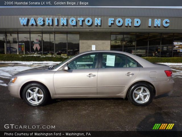 2006 Hyundai Sonata LX V6 in Golden Beige