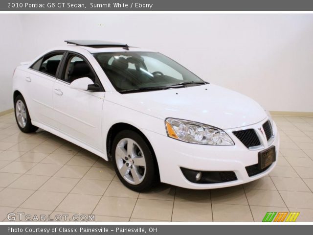 2010 Pontiac G6 GT Sedan in Summit White