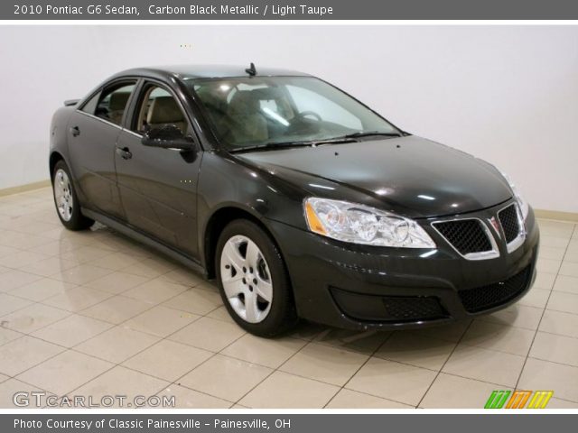 2010 Pontiac G6 Sedan in Carbon Black Metallic