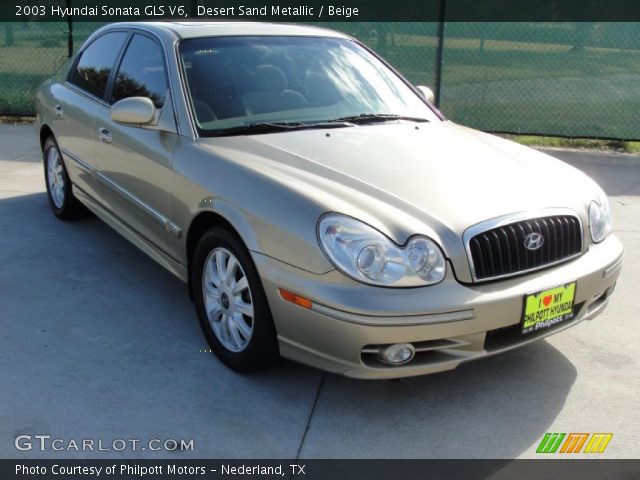 2003 Hyundai Sonata GLS V6 in Desert Sand Metallic