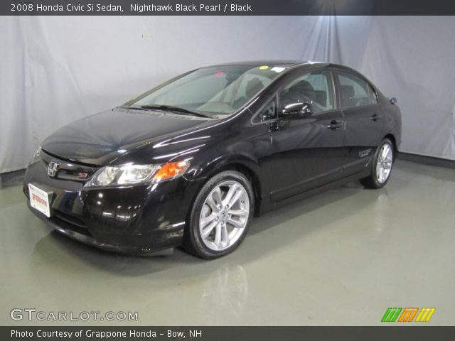 2008 Honda Civic Si Sedan in Nighthawk Black Pearl