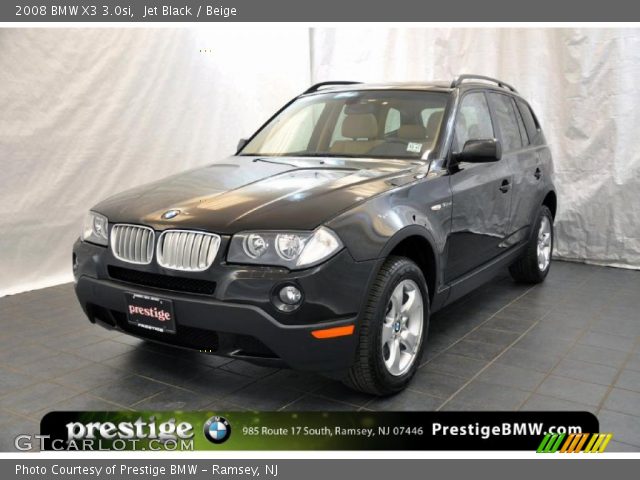 2008 BMW X3 3.0si in Jet Black