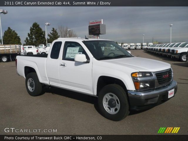 2011 GMC Canyon Extended Cab 4x4 in Summit White