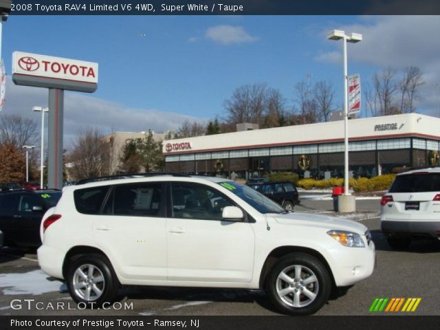 2008 Toyota RAV4 Limited V6 4WD in Super White