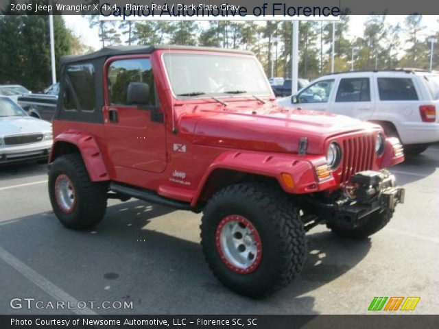 2006 Jeep Wrangler X 4x4 in Flame Red