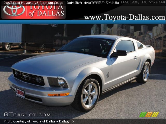 Satin Silver Metallic 2007 Ford Mustang V6 Premium Coupe