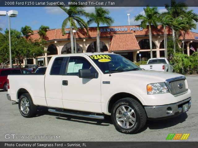 2008 Ford F150 Lariat SuperCab in White Sand Tri-Coat