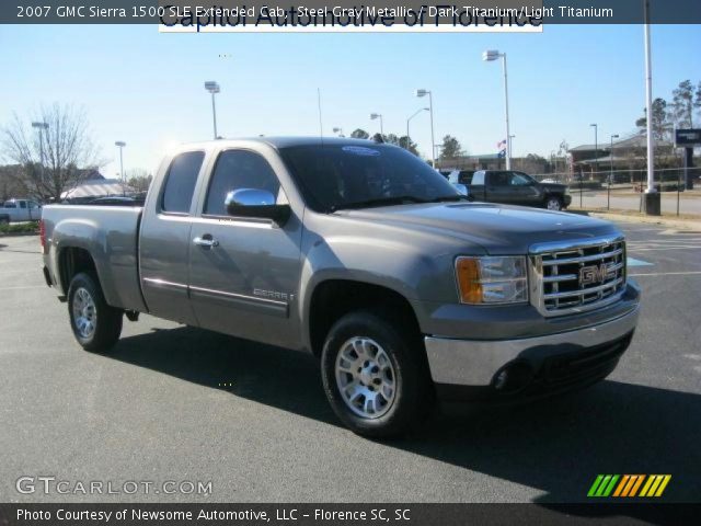 2007 GMC Sierra 1500 SLE Extended Cab in Steel Gray Metallic