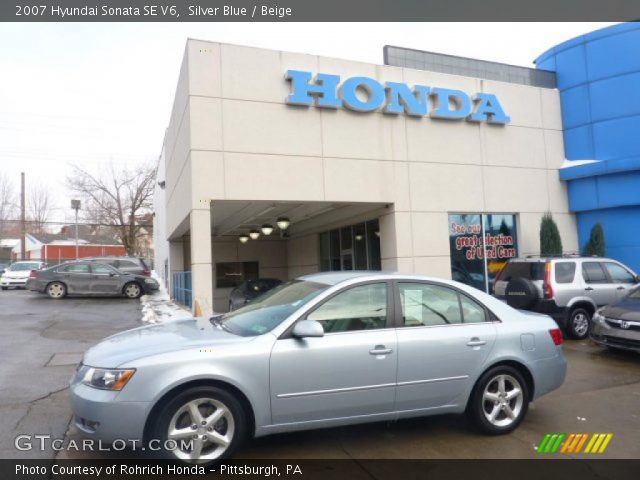 2007 Hyundai Sonata SE V6 in Silver Blue