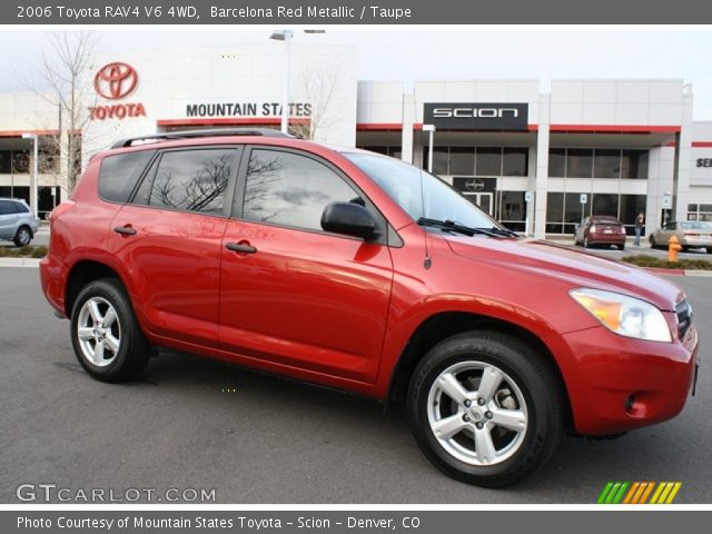 2006 Toyota RAV4 V6 4WD in Barcelona Red Metallic