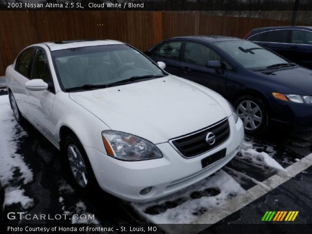 2003 Nissan Altima 2.5 SL in Cloud White