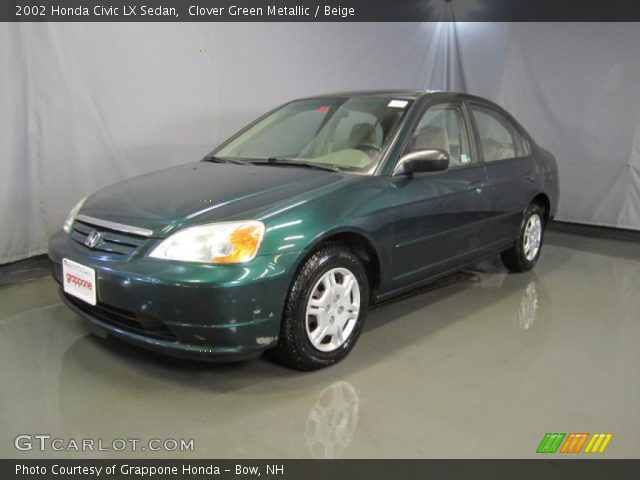 2002 Honda Civic LX Sedan in Clover Green Metallic
