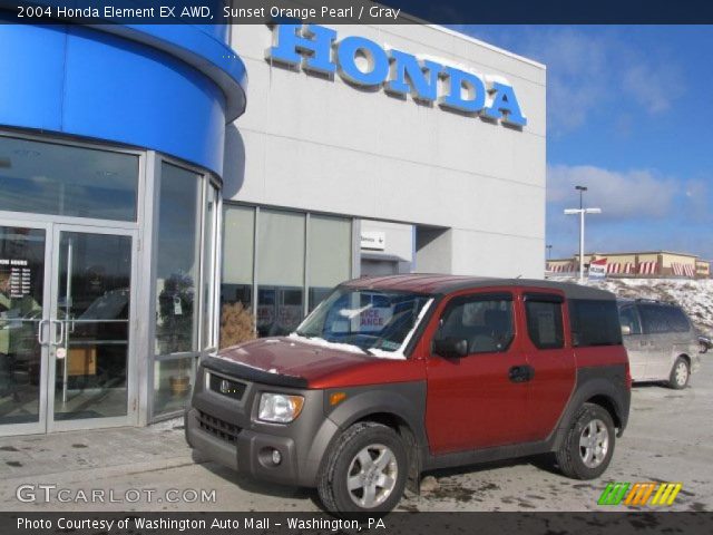 2004 Honda Element EX AWD in Sunset Orange Pearl