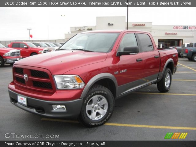 2010 Dodge Ram 1500 TRX4 Crew Cab 4x4 in Inferno Red Crystal Pearl