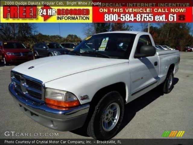 2000 Dodge Dakota Regular Cab in Bright White