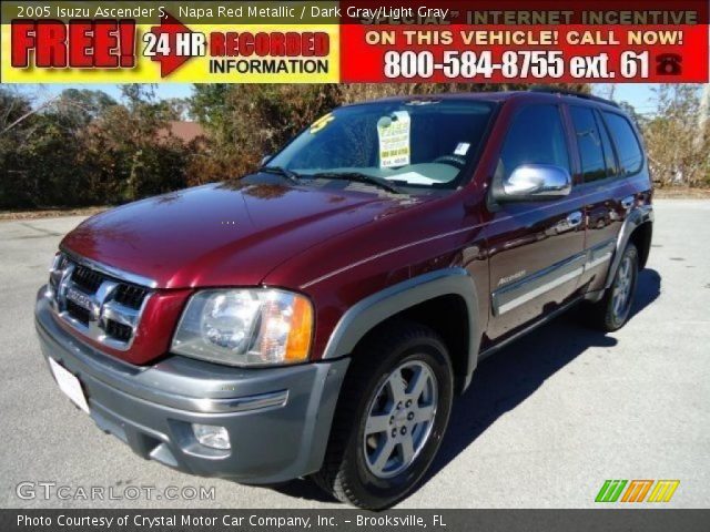 2005 Isuzu Ascender S in Napa Red Metallic