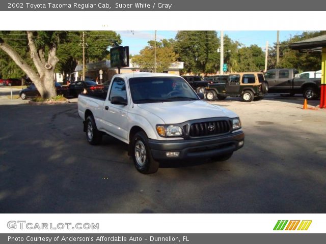 2002 Toyota Tacoma Regular Cab in Super White