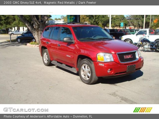 2003 GMC Envoy SLE 4x4 in Magnetic Red Metallic