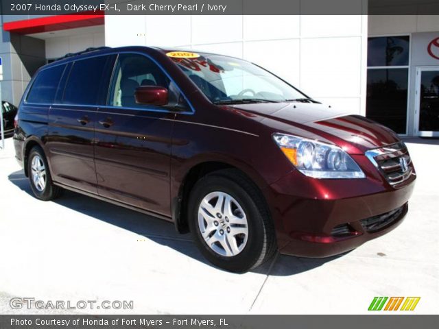 2007 Honda Odyssey EX-L in Dark Cherry Pearl