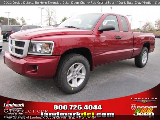 2011 Dodge Dakota Big Horn Extended Cab in Deep Cherry Red Crystal Pearl