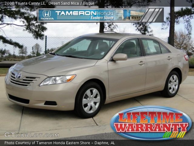 2008 Toyota Camry LE in Desert Sand Mica