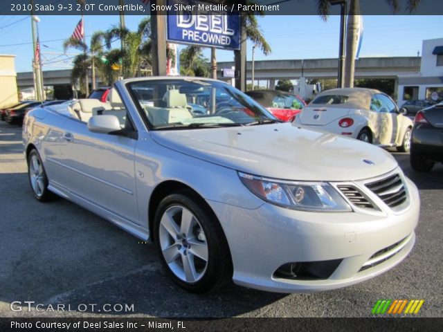 2010 Saab 9-3 2.0T Convertible in Snow Silver Metallic