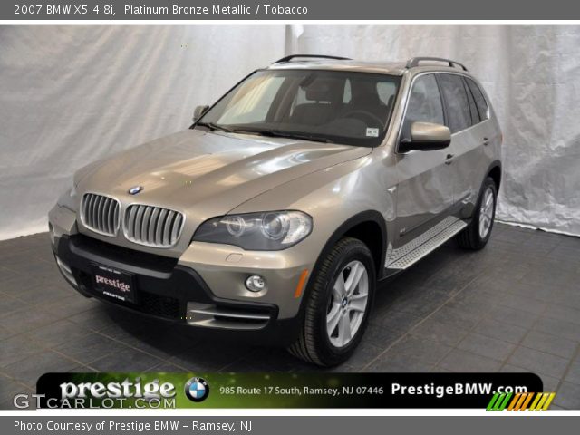 2007 BMW X5 4.8i in Platinum Bronze Metallic