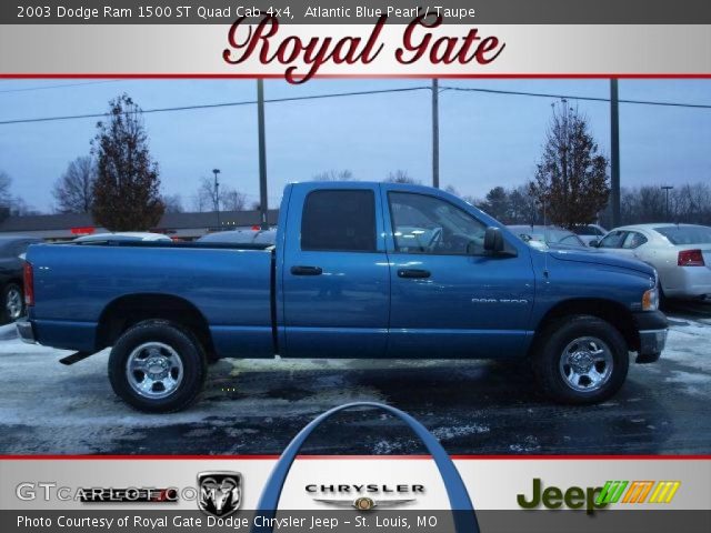 2003 Dodge Ram 1500 ST Quad Cab 4x4 in Atlantic Blue Pearl