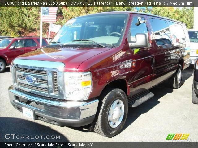 2008 Ford E Series Van E350 Super Duty XLT 15 Passenger in Dark Toreador Red Metallic