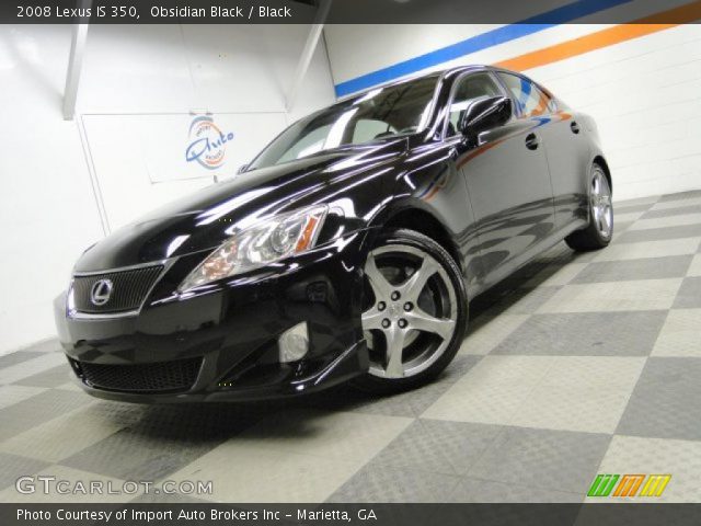 2008 Lexus IS 350 in Obsidian Black
