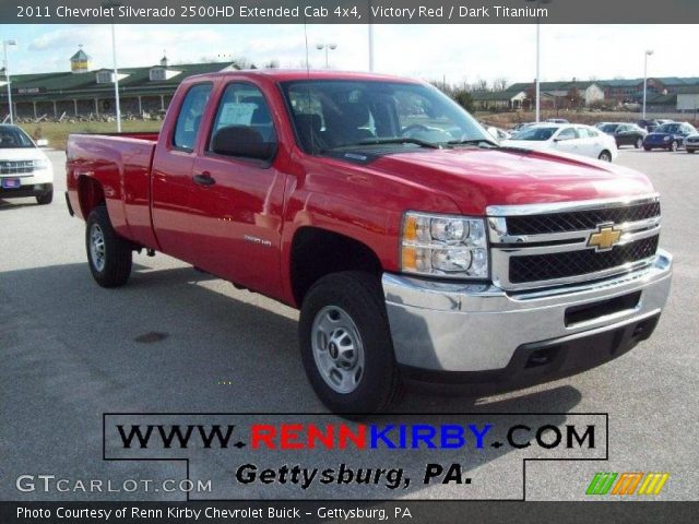 2011 Chevrolet Silverado 2500HD Extended Cab 4x4 in Victory Red