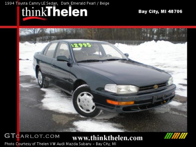 1994 Toyota Camry LE Sedan in Dark Emerald Pearl