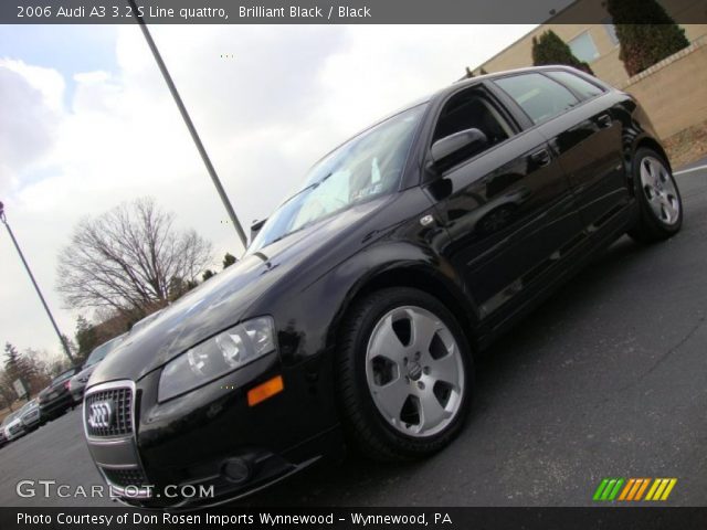 2006 Audi A3 3.2 S Line quattro in Brilliant Black