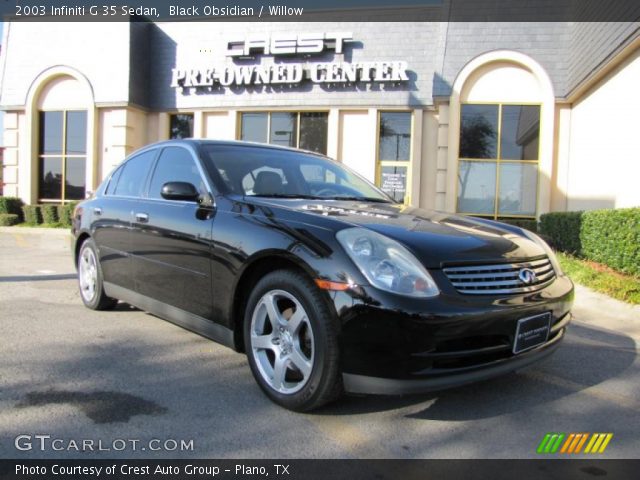 2003 Infiniti G 35 Sedan in Black Obsidian