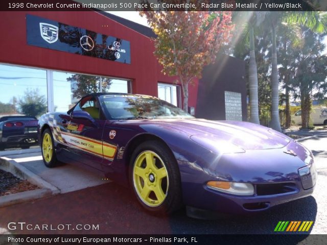1998 Chevrolet Corvette Indianapolis 500 Pace Car Convertible in Radar Blue Metallic