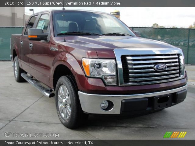 2010 Ford F150 XLT SuperCrew in Vermillion Red