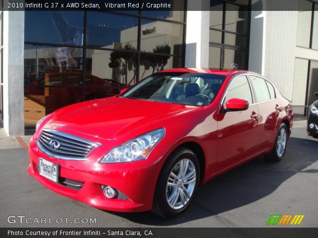 2010 Infiniti G 37 x AWD Sedan in Vibrant Red