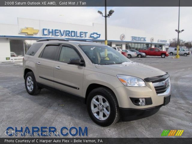 2008 Saturn Outlook XE AWD in Gold Mist