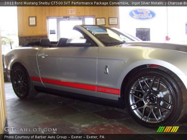 2011 Ford Mustang Shelby GT500 SVT Performance Package Convertible in Ingot Silver Metallic