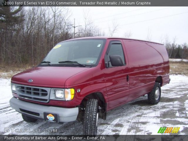 2000 Ford E Series Van E350 Commercial in Toreador Red Metallic