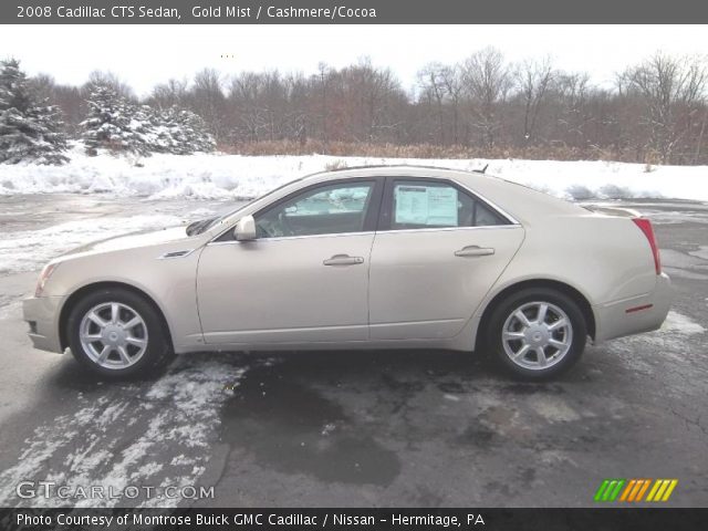 2008 Cadillac CTS Sedan in Gold Mist