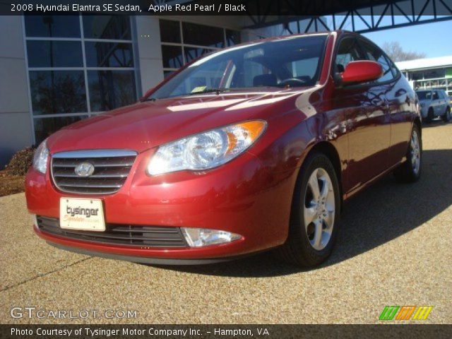 2008 Hyundai Elantra SE Sedan in Apple Red Pearl