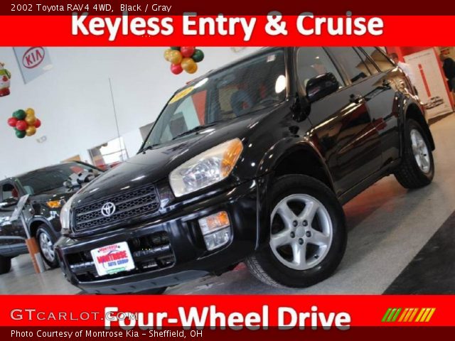 2002 Toyota RAV4 4WD in Black