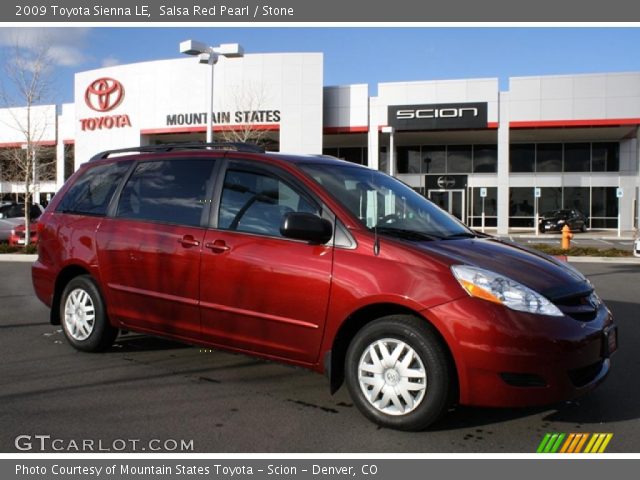 2009 Toyota Sienna LE in Salsa Red Pearl
