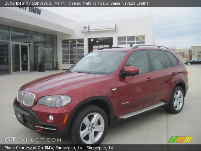 2009 BMW X5 xDrive35d in Vermillion Red Metallic