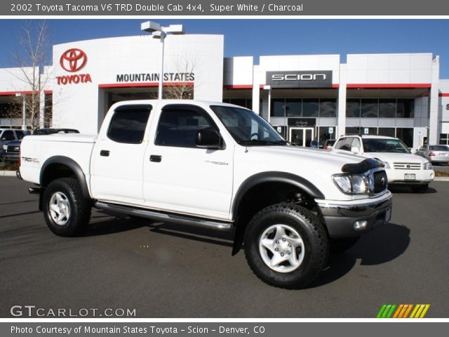 2002 Toyota Tacoma V6 TRD Double Cab 4x4 in Super White