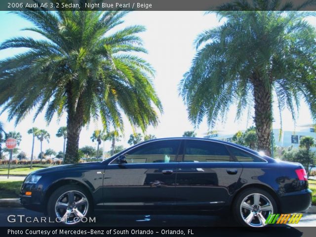 2006 Audi A6 3.2 Sedan in Night Blue Pearl