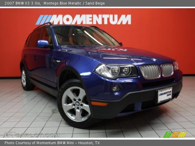 2007 BMW X3 3.0si in Montego Blue Metallic